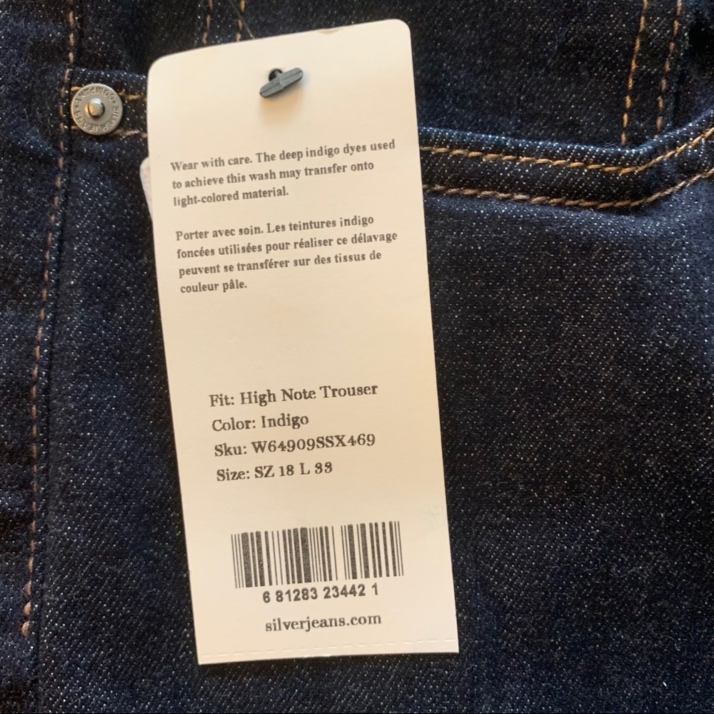 Silver High Note High Rise Trouser Plus size jeans - Picture 7 of 11